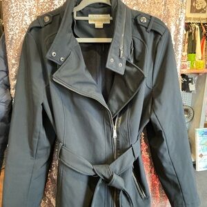 Michael Kors Dark Trench Coat with Belt